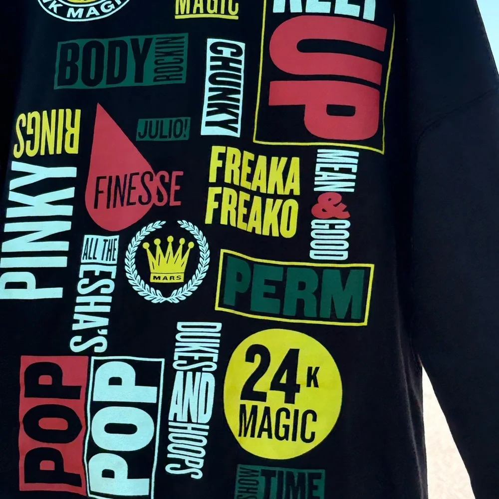 Black Graphic Sweatshirt - Picture 1 of 4